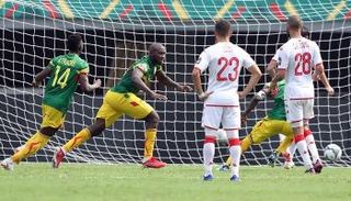 من مباراة منتخب تونس ضد مالي في كأس أمم أفريقيا