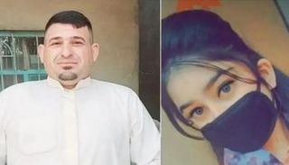 شهد العيساوي ووالدها القاتل