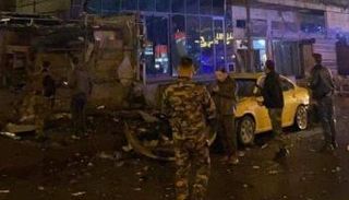 آثار أحد الانفجارين