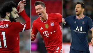 ميسي - ليفاندوفسكي - صلاح 