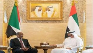 الشيخ محمد بن زايد آل نهيان والفريق أول عبدالفتاح البرهان - أرشيفية