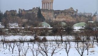 العاصفة هبة في لبنان