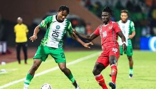 من مباراة منتخب نيجيريا أمام غينيا بيساو