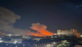 جانب من ضربات التحالف على أهداف حوثية