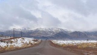 ثلوج فوق مرتفعات السعودية