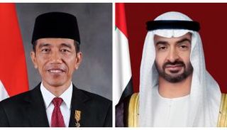الشيخ محمد بن زايد آل نهيان ورئيس إندونيسيا