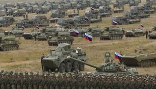 حشود عسكرية روسية على الحدود الأوكرانية