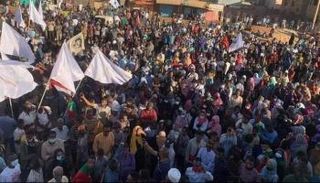 جانب من مظاهرات الخرطوم