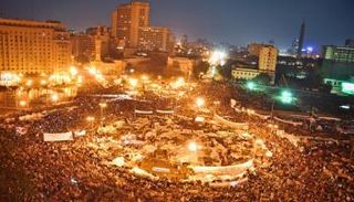 مشاركون في مظاهرات 25 يناير