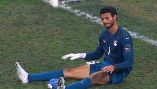 محمد الشناوي في مباراة مصر وكوت ديفوار