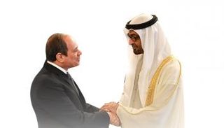 الشيخ محمد بن زايد آل نهيان والرئيس المصري