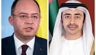 الشيخ عبدالله بن زايد آل نهيان ووزير خارجية رومانيا 