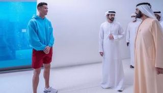 الشيخ محمد بن راشد آل مكتوم وكريستيانو رونالدو
