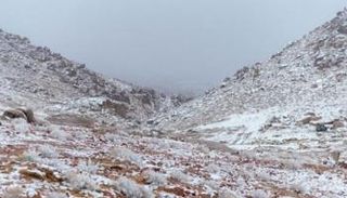 الثلوج تغطي مرتفعات السعودية- أرشيفية