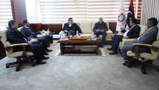 جانب من اجتماع وزير العمل الليبي لتنظيم دخول العمالة