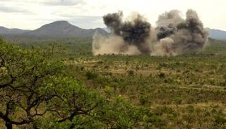 تفجير الألغام بجنوب السودان