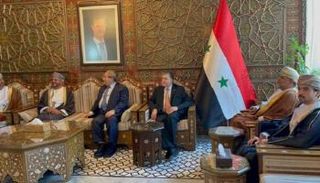وزير الخارجية السوري في استقبال نظيره العماني