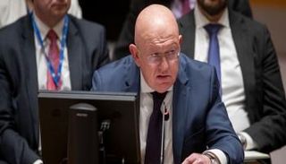 فاسيلي نيبينزيا، ممثل روسيا الدائم لدى الأمم المتحدة خلال كلمته في مجلس الأمن
