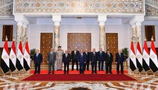 جانب من لقاء السيسي والهيئات القضائية