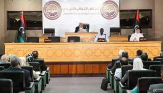 جانب من إحدى جلسات البرلمان الليبي. أرشيفية