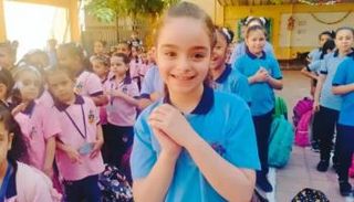 طفلة في إحدى مدارس مصر