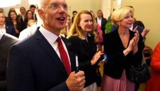 رئيس وزراء لاتفيا كريسيانيس كارينس