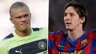 ليونيل ميسي وإيرلينج هالاند