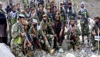جانب من المقاتلين المعارضين لطالبان