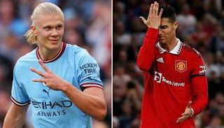 إيرلينج هالاند وكريستيانو رونالدو