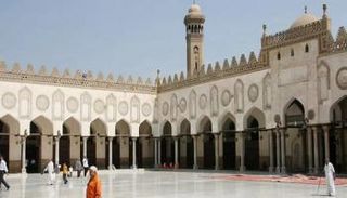 إحدى باحات مبنى الأزهر الشريف