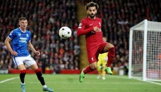 من مباراة ليفربول وجلاسكو رينجرز في دوري أبطال أوروبا