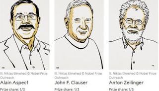 الفائزون بنوبل في الفيزياء عام 2022