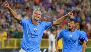 إيرلينج هالاند مهاجم مانشستر سيتي