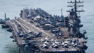 حاملة الطائرات الأمريكية رونالد ريجان- رويترز