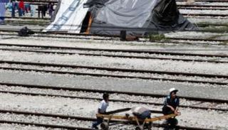 موقع حادث القطار في صربيا