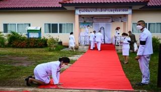 جانب من تجهيز المستشفى لاستقبال الملك