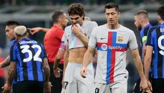 من مباراة برشلونة وإنتر ميلان في دوري أبطال أوروبا
