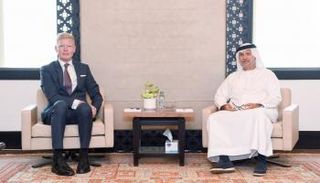 جانب من لقاء الدكتور قرقاش مستشار رئيس الإمارات والمبعوث الأممي