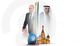 الشيخ محمد بن زايد آل نهيان وفلاديمير بوتين