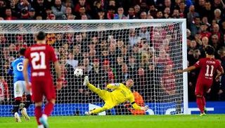 من مباراة رينجرز وليفربول في دوري أبطال أوروبا