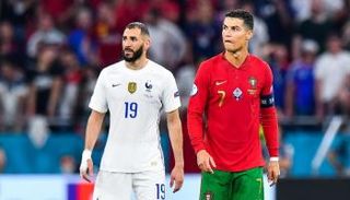 كريستيانو رونالدو مع كريم بنزيما