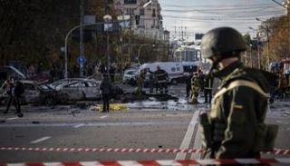 آثار قصف استهدف كييف - أرشيفية