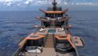 اليخت الخارق.. 262 قدما تشبه الحمم البركانية على سطح الماء