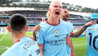 إيرلينج هالاند مهاجم مانشستر سيتي