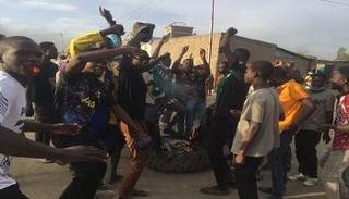 جانب من الاحتجاجات في تشاد