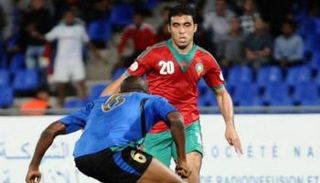 عبدالرزاق حمدالله بقميص المنتخب المغربي