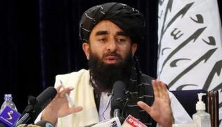  المتحدث باسم حكومة حركة طالبان الأفغانية ذبيح الله مجاهد