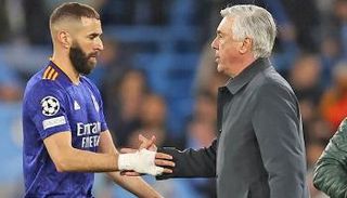 كريم بنزيما وكارلو أنشيلوتي