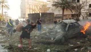 بقايا تفجير سيارة مفخخة في عامرية الفلوجة - أرشيفية