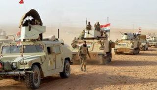 قوة من الجيش العراقي خلال عملية أمنية في ديالى